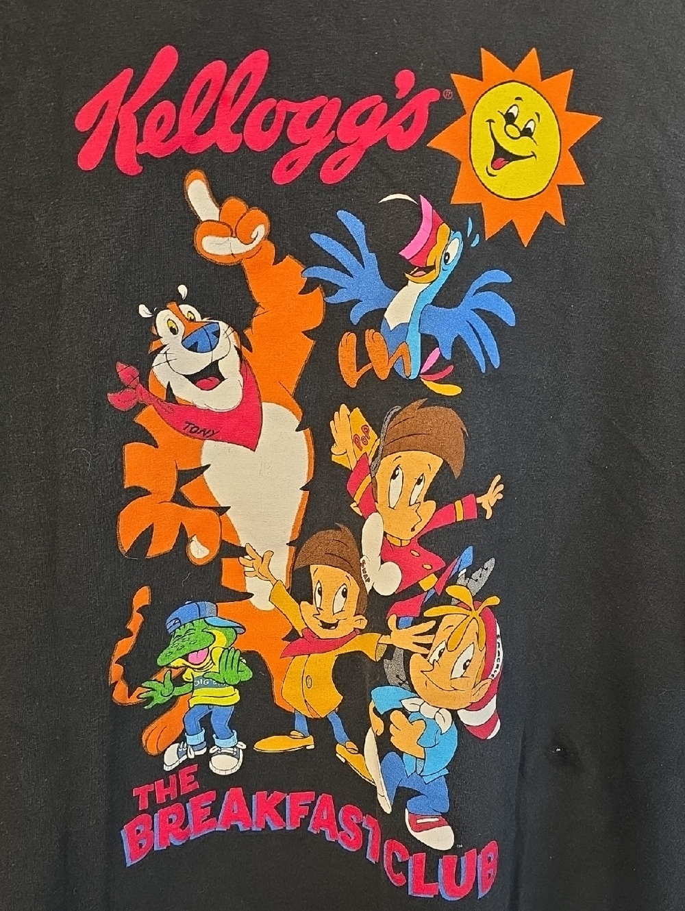 Retro Kellogg's The Breakfast Club 2013 Cereal Graphic Promo Tee Mens XL